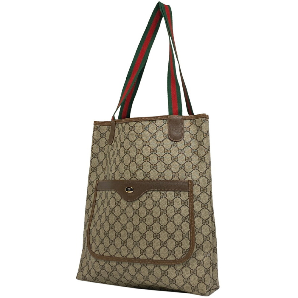 Gucci GG tote bag shoulder Sherry canvas brown